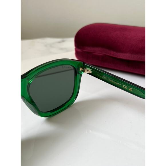 NEW Gucci GG1316S Green Unisex Sunglasses $388